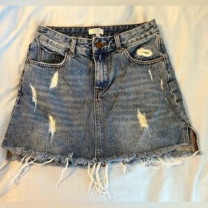 Tobi distressed skirt.